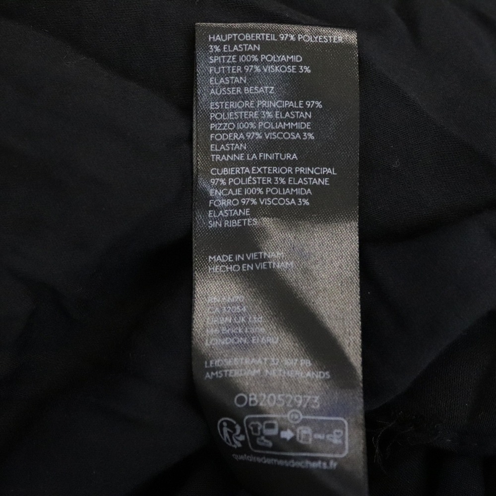 BHLDN Elora Sleeveless V-Neck Ruffle Lace Maxi Dress 6 Formal Gown Black - Picture 9 of 10